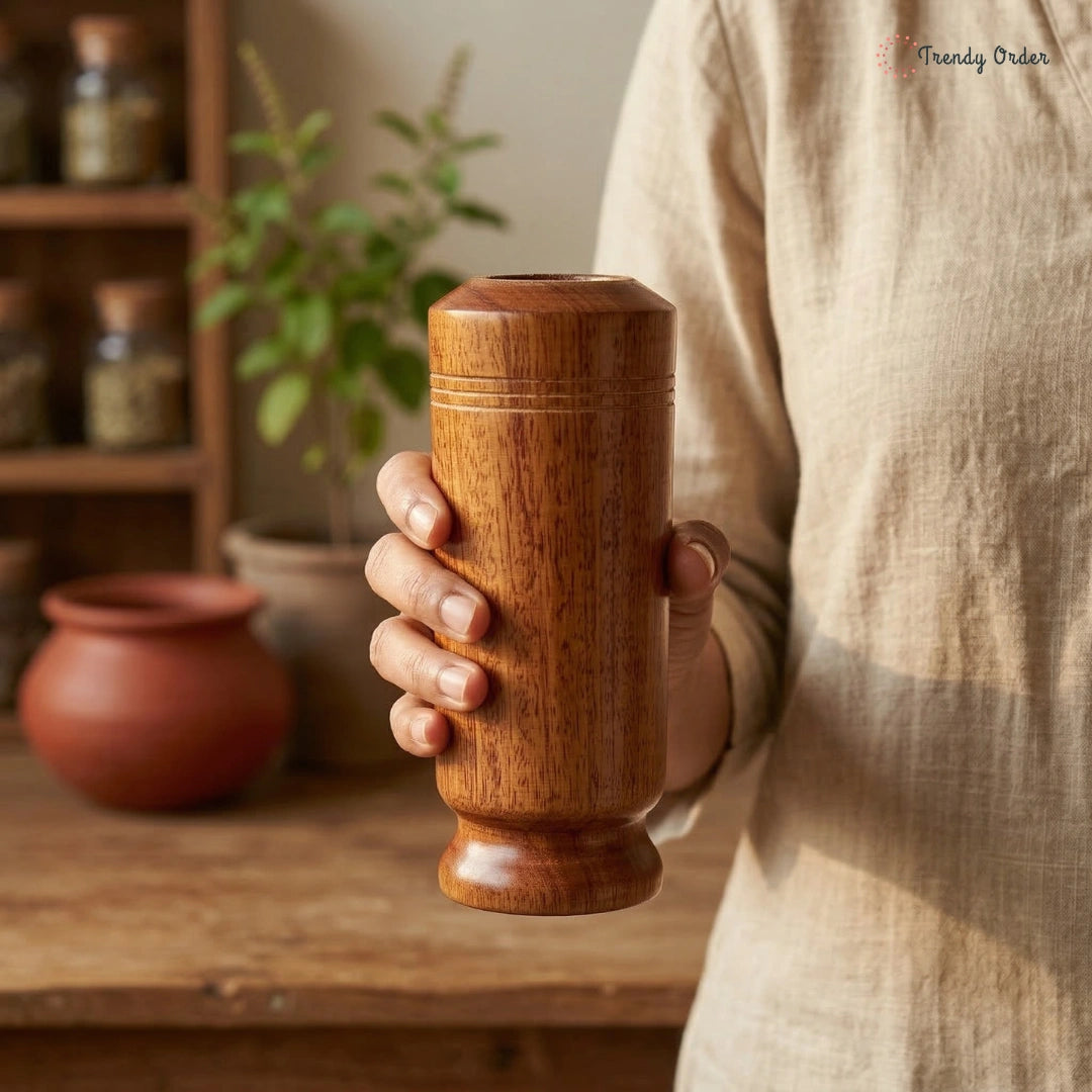 Vijaysar herbal wood tumbler